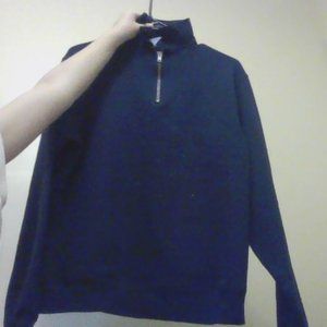 A Navy Blue Zip Up Jacket !